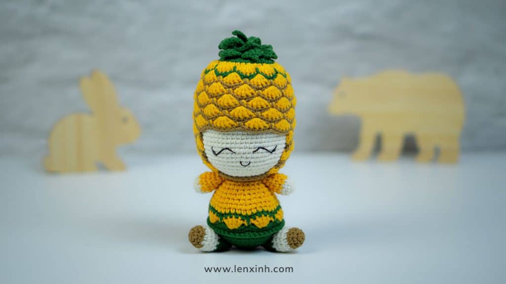crochet pineapple doll