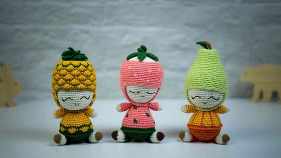 crochet fruit patterns How to Crochet Watermelon Doll?