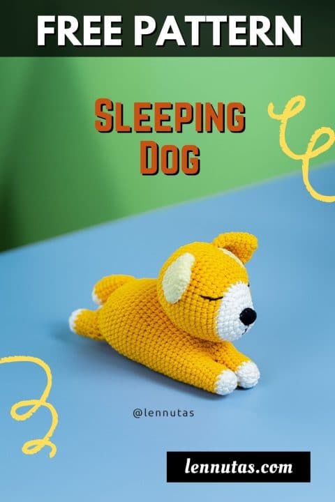 sleeping dog crochet pattern