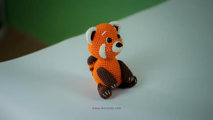 crochet red panda