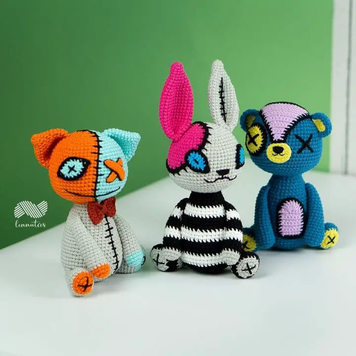 creepy cute animal amigurumi