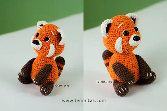 crochet red panda pattern