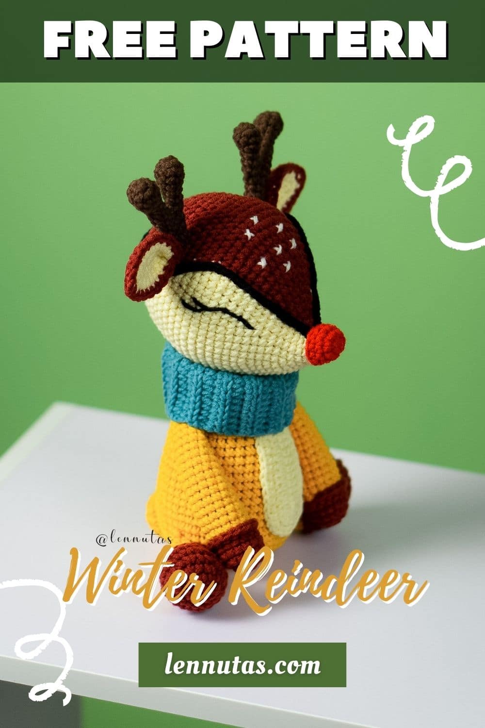 Free Reindeer Crochet Pattern To Make This Winter Lennutas
