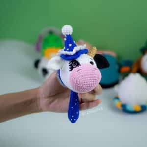 cow head toy s 1DS 5 Cute Animal Crochet Wall Hanging Patterns