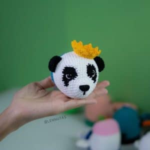 queen panda toy s 1AS 5 Cute Animal Crochet Wall Hanging Patterns