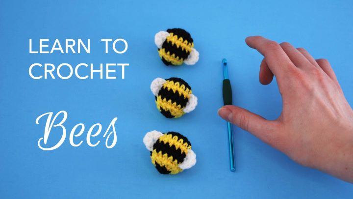 Make a Simple Crochet Amigurumi Bee