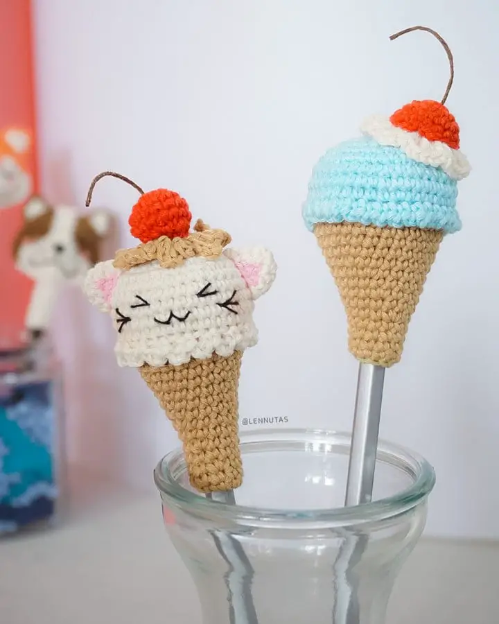 crochet ice cream cone
