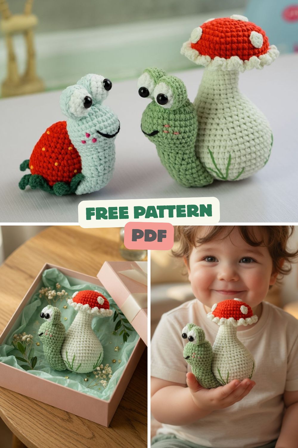 crochet mushroom