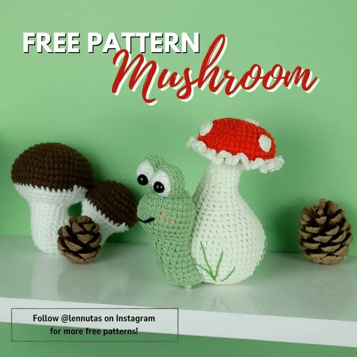 crochet mushroom