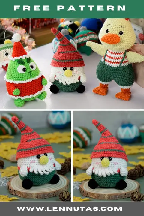 Pinterest free pattern Little Chubby Gnome