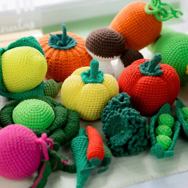 crochet vegetables