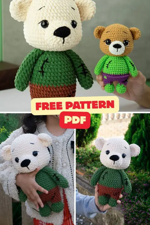 Greenforge Bear crochet teddy bear