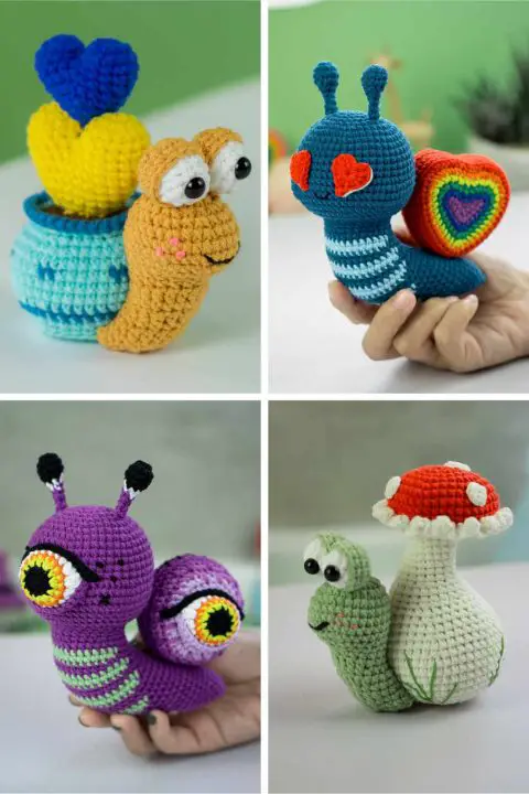 crochet snail